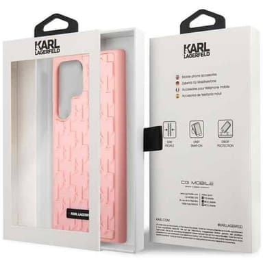 Karl Lagerfeld 3D monogram Samsung Galaxy S23 Ultra - Pink