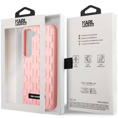 Karl Lagerfeld 3D monogram Samsung Galaxy S23 - Pink
