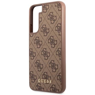 Guess Hardcase 4G metal gold logo Samsung Galaxy S23 - Ruskea