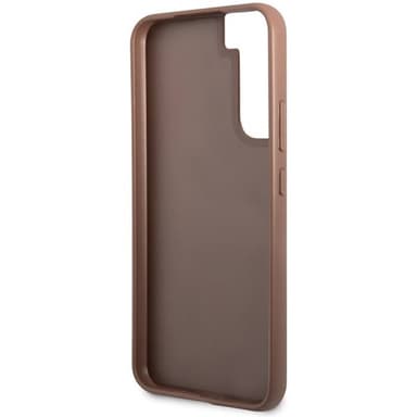 Guess Hardcase 4G metal gold logo Samsung Galaxy S23 - Ruskea