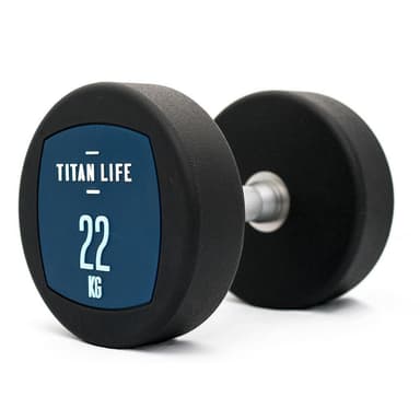 Titan LIFE TITAN LIFE Dumbbell PU, Käsipainot kumiset 22 kg