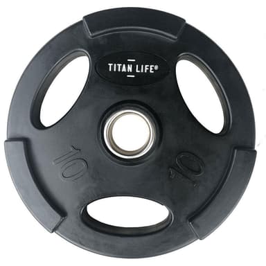 Titan LIFE Weight Disc Rubber. Ø50mm. Black, Levypainot Kumipäällyste 10 kg