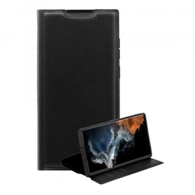 Vivanco Samsung Galaxy S23 Ultra Kotelo Premium Wallet Musta