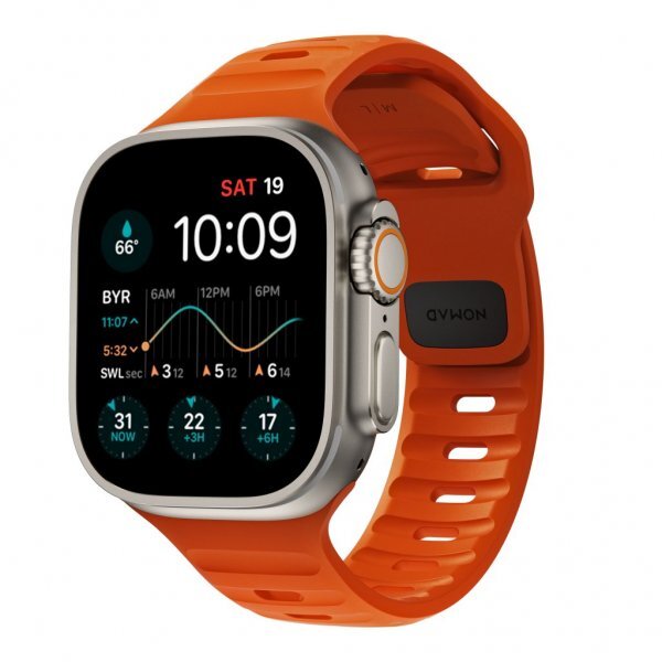 NOMAD Apple Watch 42/44/45mm/Apple Watch Ultra Ranneke Sport Band Ultra Orange