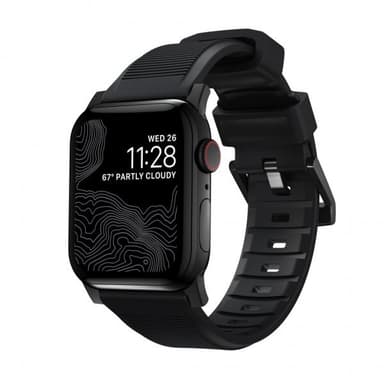 NOMAD Apple Watch 38/40/41mm Ranneke Rugged Band Svart