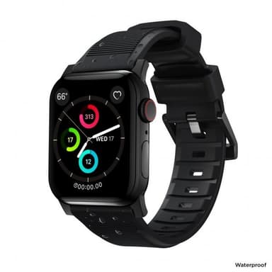 NOMAD Apple Watch 38/40/41mm Ranneke Rugged Band Svart