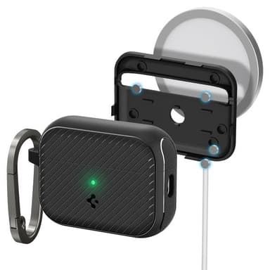 Spigen AirPods Pro 2 Kuori Mag Armor MagFit Matte Black