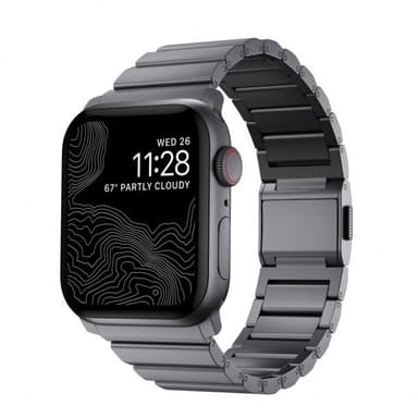 NOMAD Apple Watch 42/44/45mm/Apple Watch Ultra Ranneke Aluminum Band Space Gray