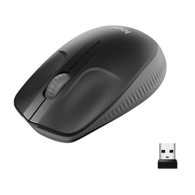 Logitech M190, Molempikätinen, Optinen, Langaton RF, 1000 DPI, Puuhiili