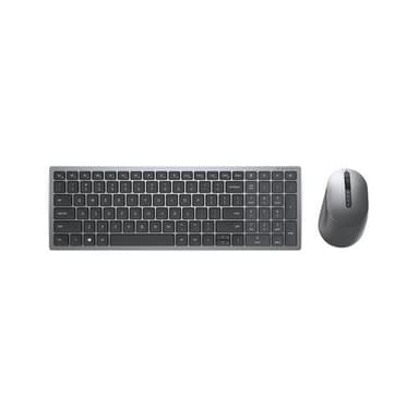 DELL KM7120W, Täysikokoinen (100 %), RF Wireless + Bluetooth, QWERTY, Harmaa, T