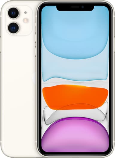 iPhone 11 älypuhelin 64 GB (valkoinen)