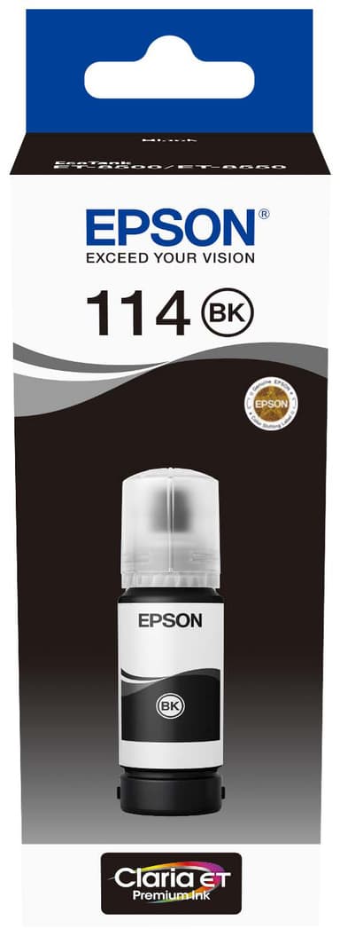 Epson 114 EcoTank Black mustepullo