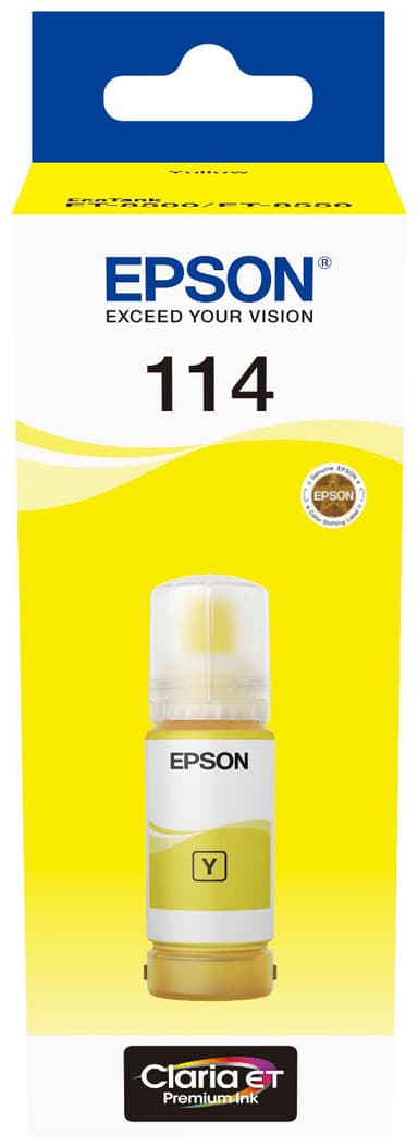 EPSON 114 EcoTank Yellow mustepullo