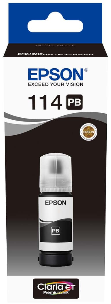 EPSON 114 EcoTank Photo Black mustepullo