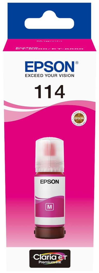 EPSON 114 EcoTank Magenta mustepullo