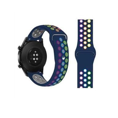 Kellon ranneke silikoni Sininen 20 mm Samsung Galaxy Watch 4 40mm 44mm/Gear Sport, Huawei Watch GT3/GT2 42 mm, Honor Watch SE, Garmin Venu 2 PLUS/Vivomove Sport/Forerunner 158/55/245/645
