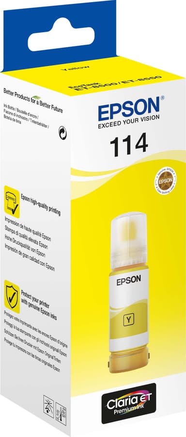 EPSON 114 EcoTank Yellow mustepullo