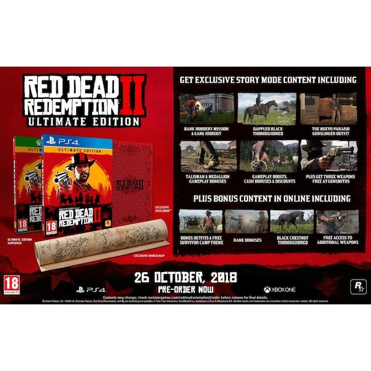 Red Dead Redemption 2 - Ultimate Edition (PS4) - Gigantti verkkokauppa
