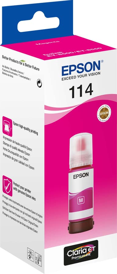 EPSON 114 EcoTank Magenta mustepullo