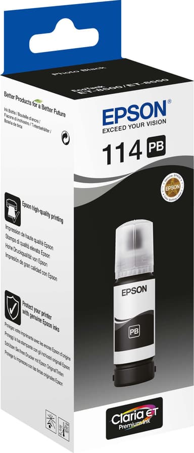 EPSON 114 EcoTank Photo Black mustepullo