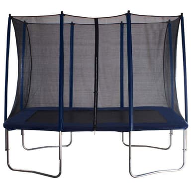 React trampoliini suorakaide turvaverkolla 163X216cm