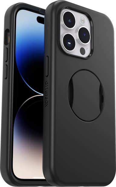 Otterbox OtterGrip Symmetry MagSafe iPhone 14 Pro suojakuori (musta)