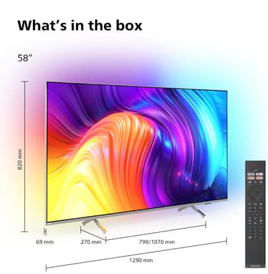 Philips 58” The One PUS8507 4K Ambilight älytelevisio (2022)