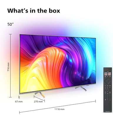 Philips 50” The One PUS8507 4K Ambilight älytelevisio (2022)
