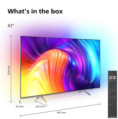 Philips 43” The One PUS8507 4K Ambilight älytelevisio (2022)