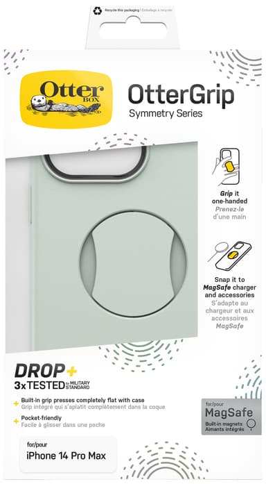 Otterbox OtterGrip Symmetry MagSafe iPhone 14 Pro Max suojakuori (vihreä)