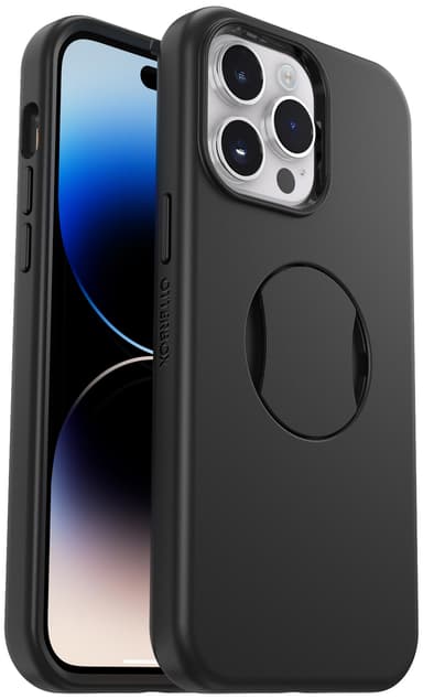 Otterbox OtterGrip Symmetry MagSafe iPhone 14 Pro Max suojakuori (musta)