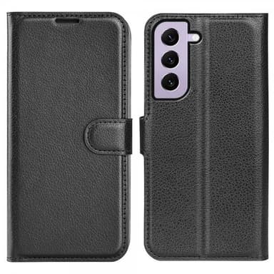 Nordic Covers Samsung Galaxy S23 Kotelo Litchi Raven Black