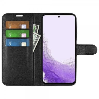 Nordic Covers Samsung Galaxy S23 Kotelo Litchi Raven Black