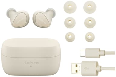 Jabra Elite 4 täysin langattomat in-ear kuulokkeet (vaalea beige)