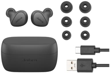 Jabra Elite 4 täysin langattomat in-ear kuulokkeet (tummanharmaa)