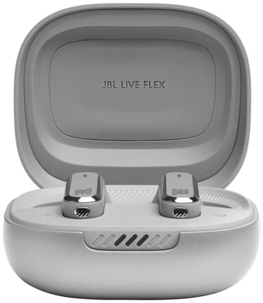 JBL Live Flex täysin langattomat in-ear kuulokkeet (hopea)