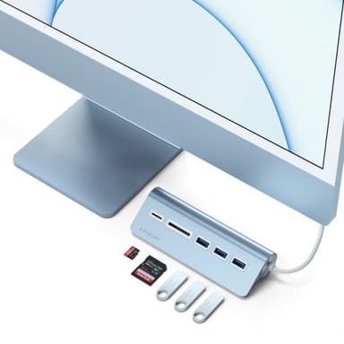 Satechi USB-C Combo Hub for Desktop Sininen