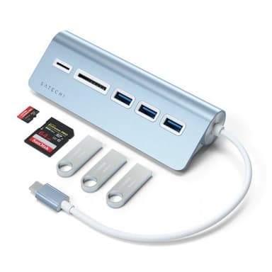 Satechi USB-C Combo Hub for Desktop Sininen