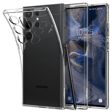 Spigen Liquid Crystal kuori Samsung Galaxy S23 Ultra - Crystal clear