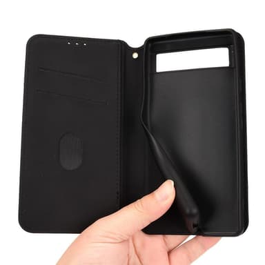 Rhombus lompakkokotelo Google Pixel 6a - Musta