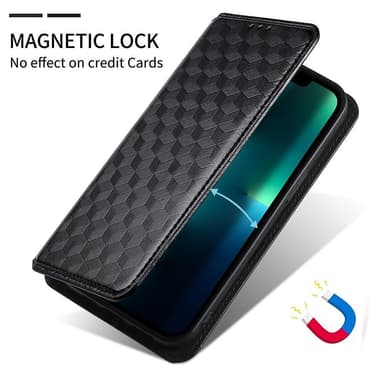 Rhombus lompakkokotelo Google Pixel 6a - Musta