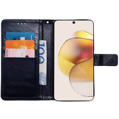 Lompakkokotelo 3-kortti Motorola Moto G73 - Tummansininen