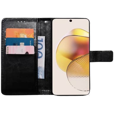 Lompakkokotelo 3-kortti Motorola Moto G73 - Musta