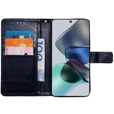 Lompakkokotelo 3-kortti Motorola Moto G23 - Tummansininen
