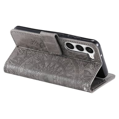 SKALO Samsung S23 Mandala lompakkokotelo - Harmaa