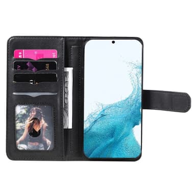 SKALO Samsung S23 Plus 10-lokeroa Lompakkokotelo - Musta