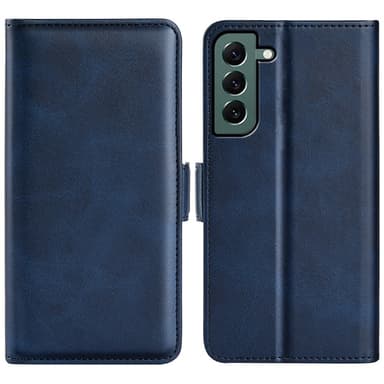 SKALO Samsung S23 Plus Premium Wallet Lompakkokotelo - Sininen