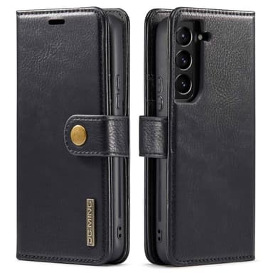 DG MING Samsung S23 2-in-1 magneetti lompakkokotelo - Musta