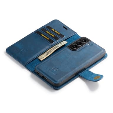 DG MING Samsung S23 2-in-1 magneetti lompakkokotelo - Sininen