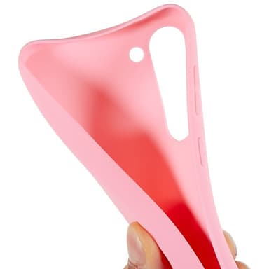 SKALO Samsung S23 Plus Ultraohut TPU-kuori - Pinkki